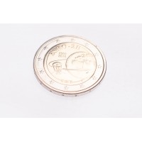 Монета Бельгия 2 евро 2018 50 лет запуска первого европейского спутника ESRO 2B (буклет)