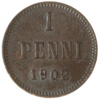Монета 1 пенни 1902