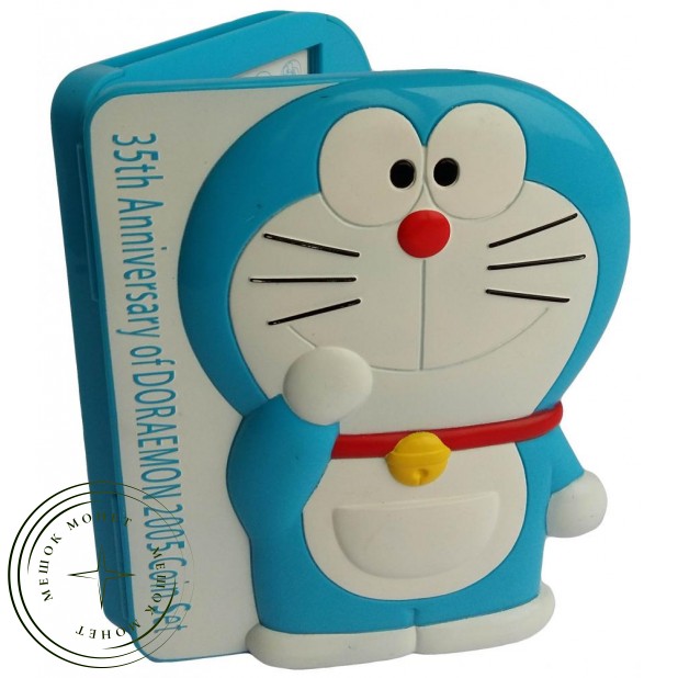 Япония годовой набор монет 2005 35 лет аниме-сериала Дораэмон — 937046234