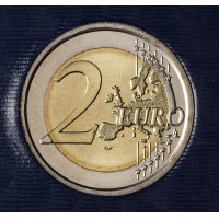 Монета Ватикан 2 евро 2014 25 лет падения Берлинской стены (буклет)