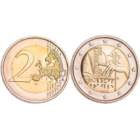 Италия 2 евро 2009 200 лет со дня рождения Луи Брайля