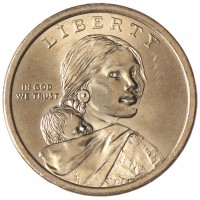 США 1 доллар 2021 Индейцы в армии США