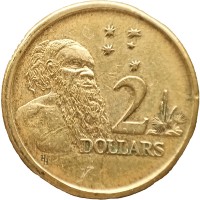 Монета Австралия 2 доллара 1988