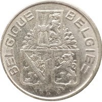 Монета Бельгия 1 франк 1939