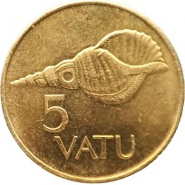 Монета Вануату 5 вату 1999