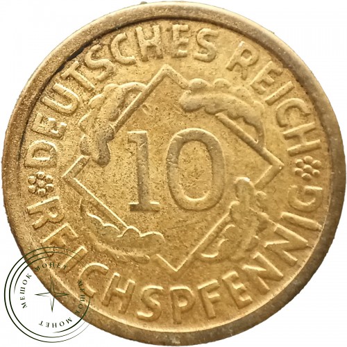 Германия 10 рейхспфеннигов 1924 — 31967552-2