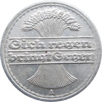 Монета Германия 50 рейхпфеннигов 1922