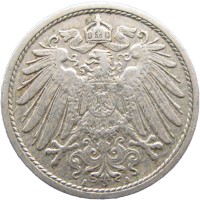 Монета Германия 10 рейхспфеннигов 1911