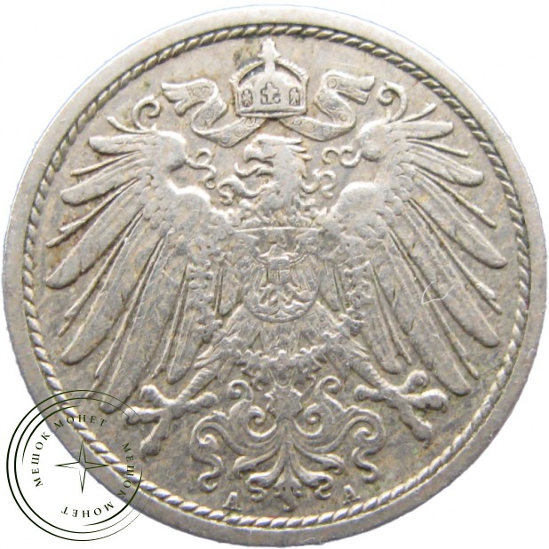 Германия 10 рейхспфеннигов 1911
