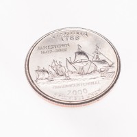 Монета США 25 центов 2000 Вирджиния