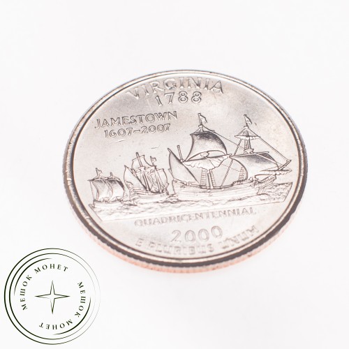 США 25 центов 2000 Вирджиния — 21719485