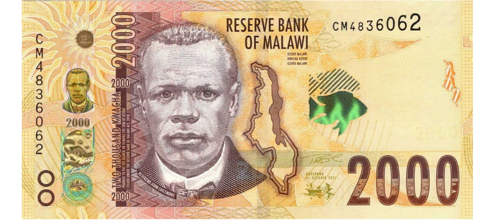 Новые банкноты Малави 2000 и 5000 квач