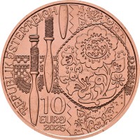 Монета Австрия 10 евро 2025 Лён