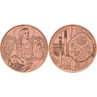 Монета Австрия 10 евро 2025 Лён