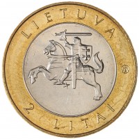 Монета Литва 2 лита 2012 набор Курорты