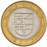 Монета Литва 2 лита 2012 набор Курорты