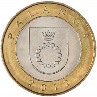 Монета Литва 2 лита 2012 набор Курорты