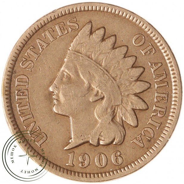 США 1 цент 1906