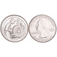 Монета США 25 центов 2019 Национальный парк Лоуэл