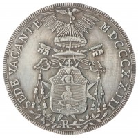 Копия 1 скудо Папская область Ватикан Италия 1823 год