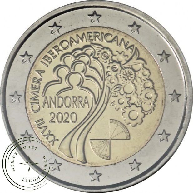 Андорра 2 евро 2020 Иберо-американский саммит (Буклет)