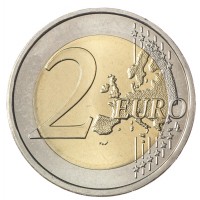 Монета Португалия 2 евро 2010 100 лет Португальской Республике