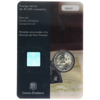 Монета Андорра 2 евро 2017 100 лет гимна Андорры (Буклет)