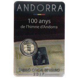 Монета Андорра 2 евро 2017 100 лет гимна Андорры (Буклет)