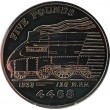 Гернси 5 фунтов 2004 локомотив Mallard
