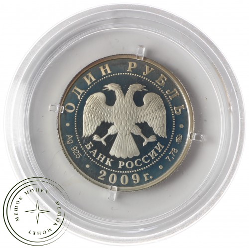 1 рубль 2009 ВВС: Реактивный самолёт — 25006514