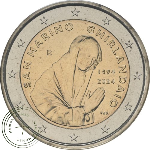 Сан-Марино 2 евро 2024 530 лет со дня смерти Гирландайо (буклет) — 937042469