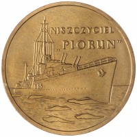 Польша 2 злотых 2012 Эсминец Гром