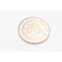 Монета Ирландия 2 евро 2012 10 лет наличному обращению евро