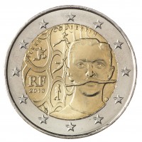 Монета Франция 2 евро 2013 Пьер де Кубертен