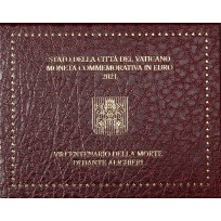 Монета Ватикан 2 евро 2021 Данте Алигьери