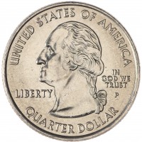 Монета США 25 центов 2006 Южная Дакота