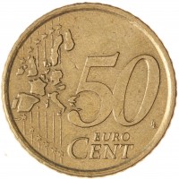 Монета Испания 50 евроцентов 1999
