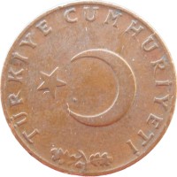 Монета Турция 10 куруш 1960