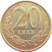 Монета Албания 20 лек 2012