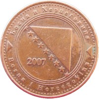 Монета Босния и Герцеговина 20 фенингов 2007