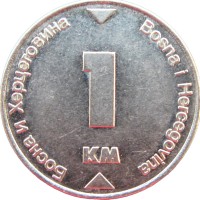 Монета Босния и Герцеговина 1 марка 2002