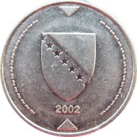 Монета Босния и Герцеговина 1 марка 2002