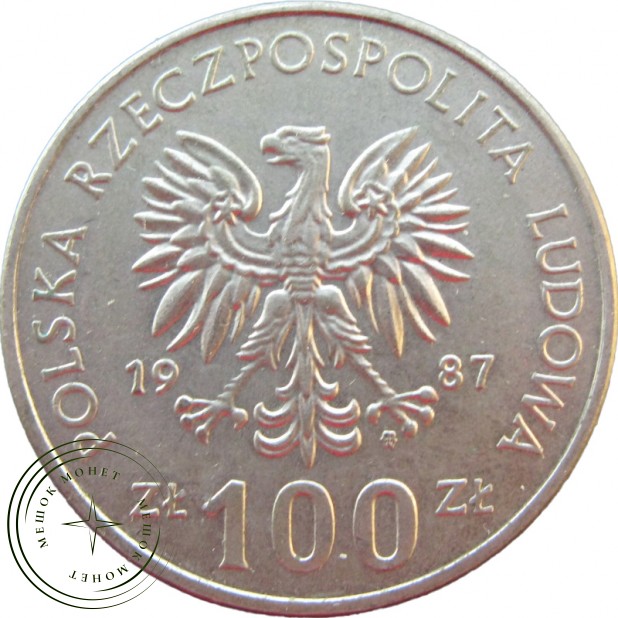 Польша 100 злотых 1987 Король Казимир III Великий
