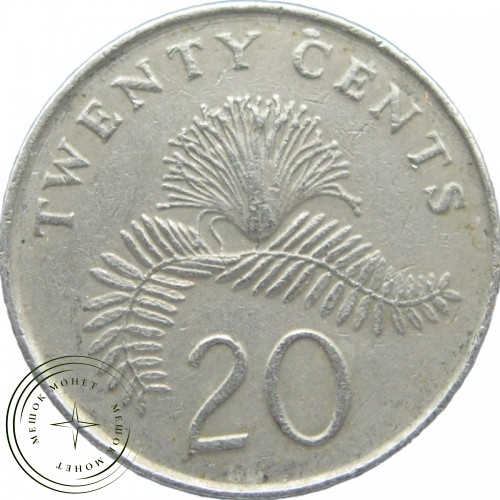 Сингапур 20 центов 1987 — 93701059