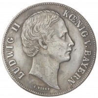 Копия Талер 1871 Людвиг II победа над Францией