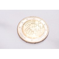 Монета Португалия 2 евро 2015 150 лет Португальскому Красному Кресту