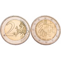 Монета Португалия 2 евро 2015 150 лет Португальскому Красному Кресту