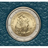 Монета Ватикан 2 евро 2019 25 лет со дня завершения реставрации Сикстинской капеллы