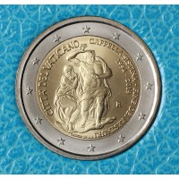 Монета Ватикан 2 евро 2019 25 лет со дня завершения реставрации Сикстинской капеллы