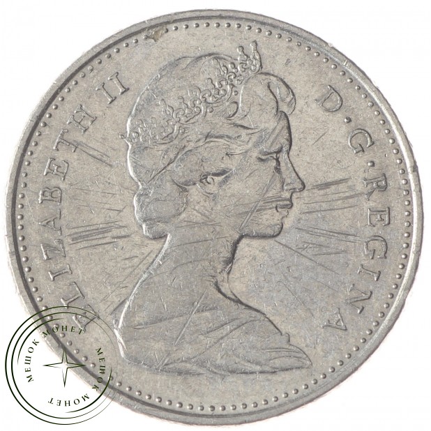 Канада 10 центов 1975